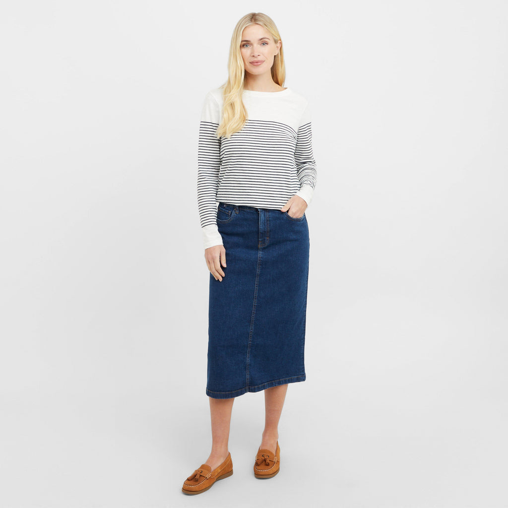 Women’s Mia Denim Midi Skirt