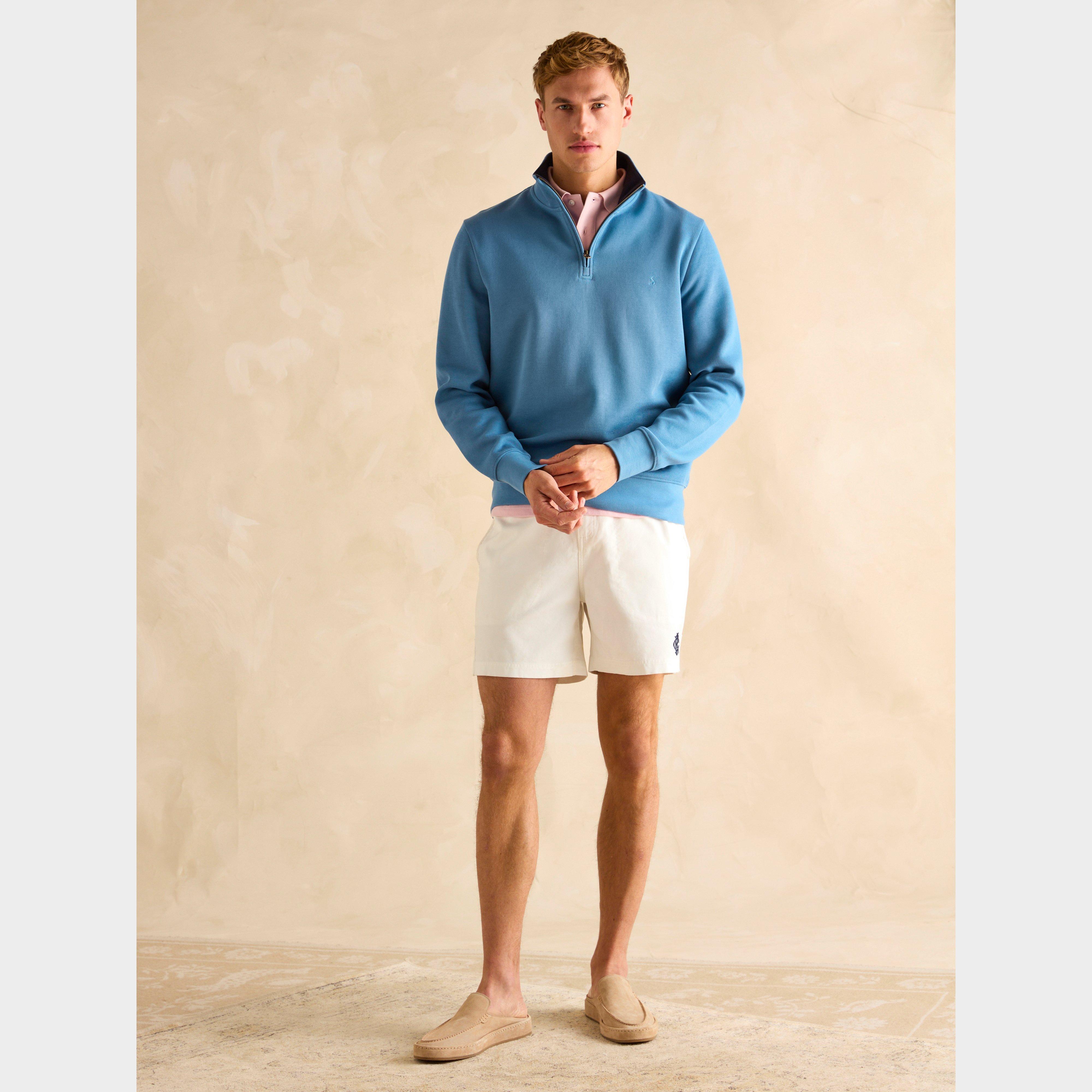 Mens Alistair Quarter Zip Cotton Sweatshirt