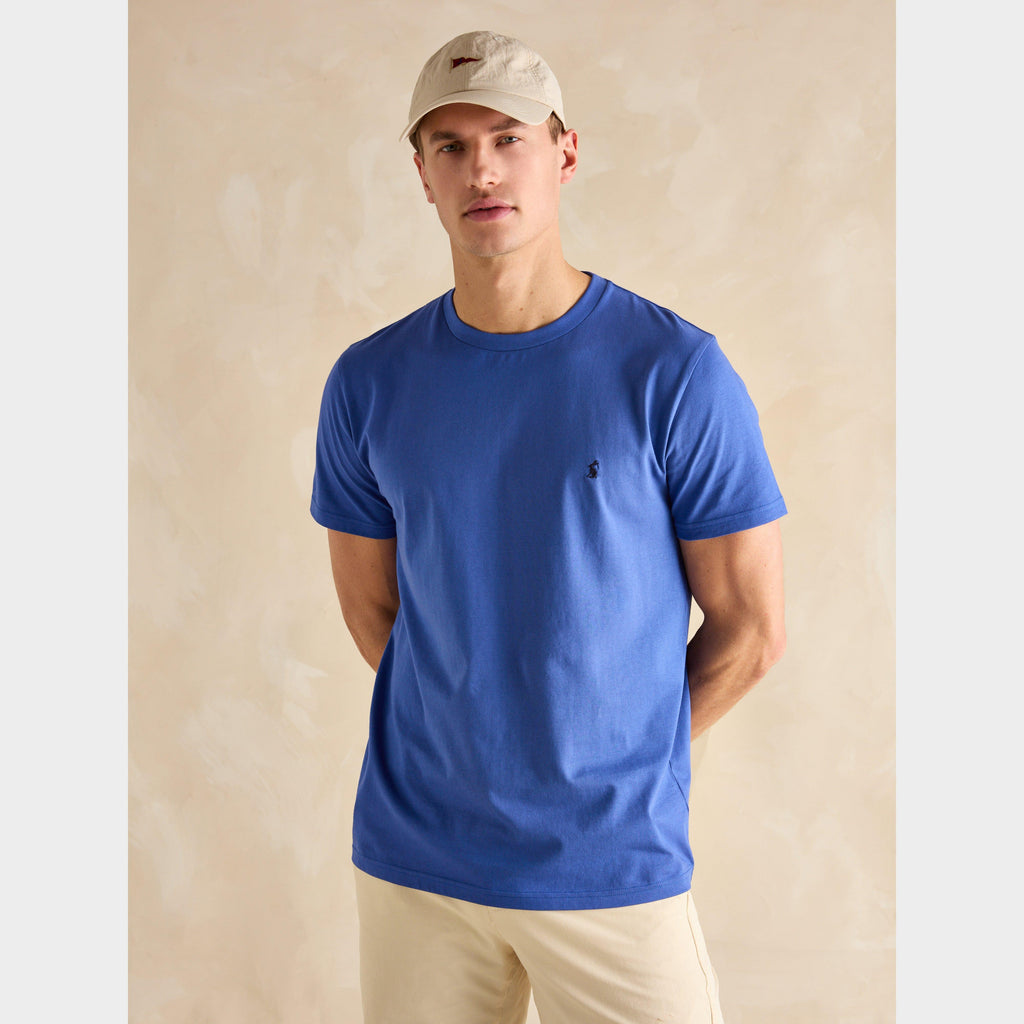 Men's Denton Grey Plain Jersey Crew Neck T-Shirt