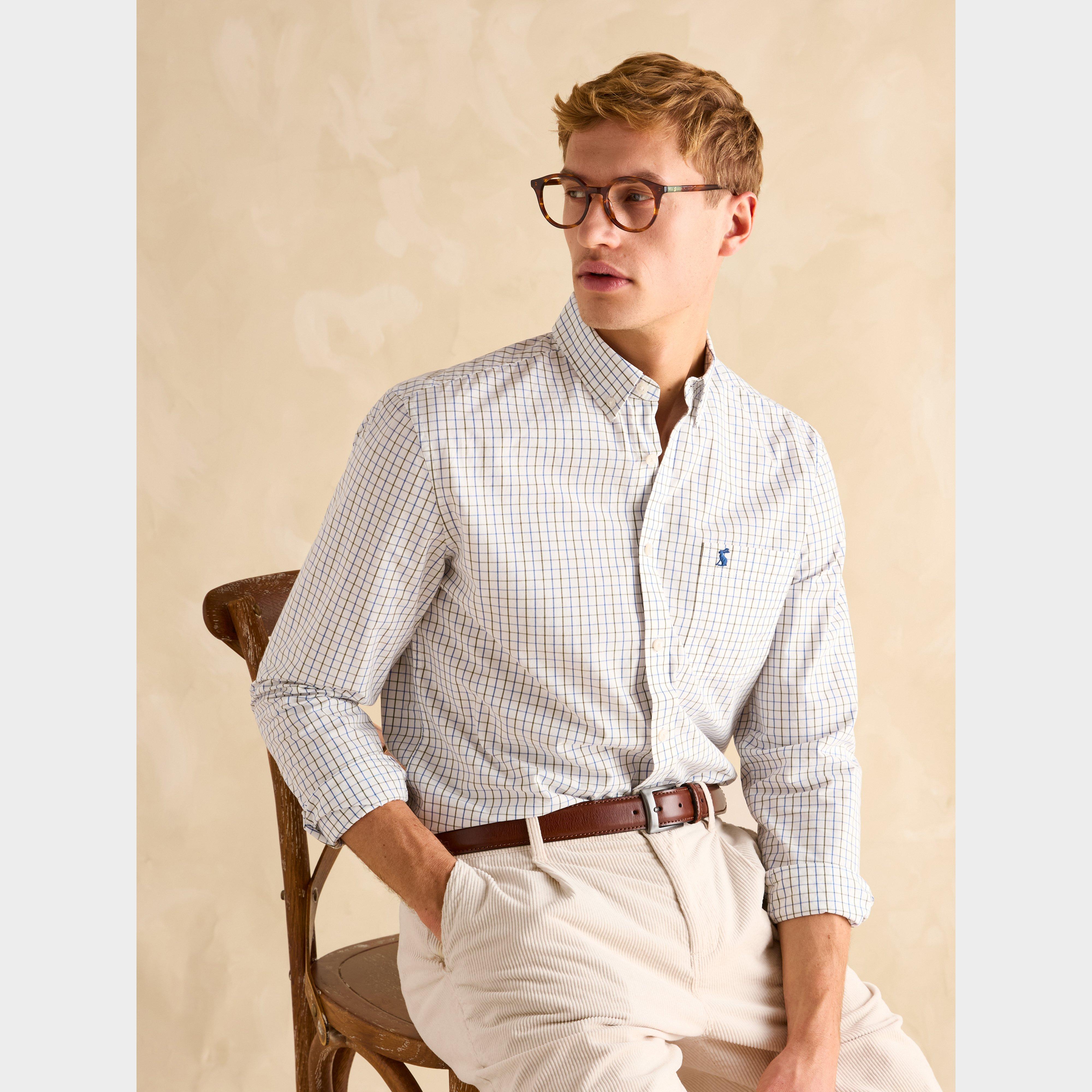 Mens Abbott Cotton Poplin Shirt