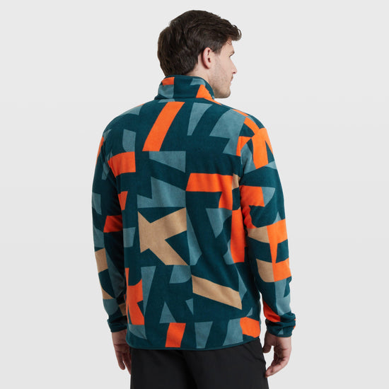 Men’s Multi-Printed Full-Zip Fleece Jacket