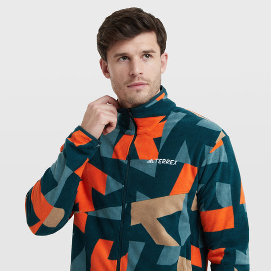 Men’s Multi-Printed Full-Zip Fleece Jacket