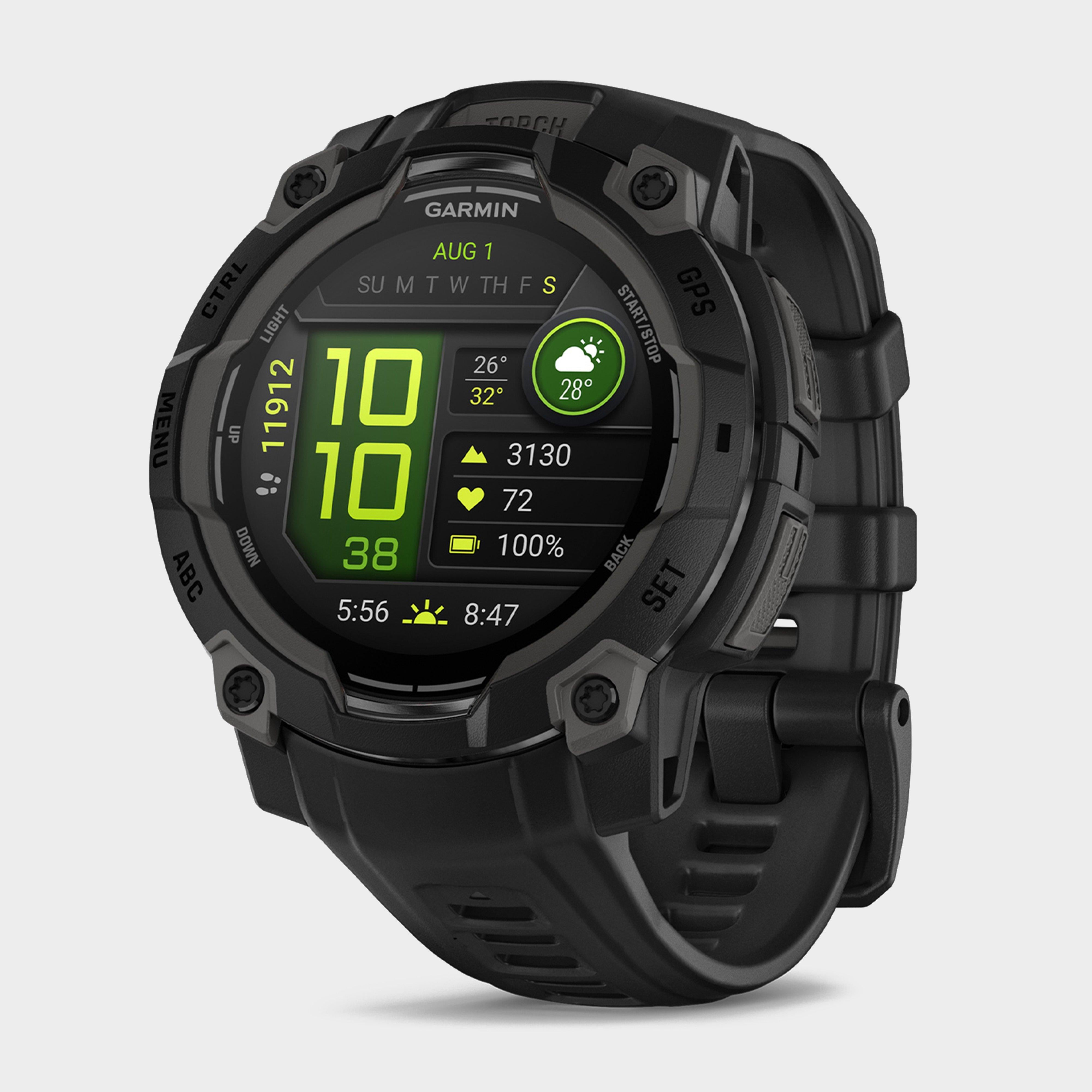 GARMIN INSTINCT ブラック デジタル腕時計 Black Garmin Instinct® 3 AMOLED 45mm Multi-Sport Smartwatch – Blacks