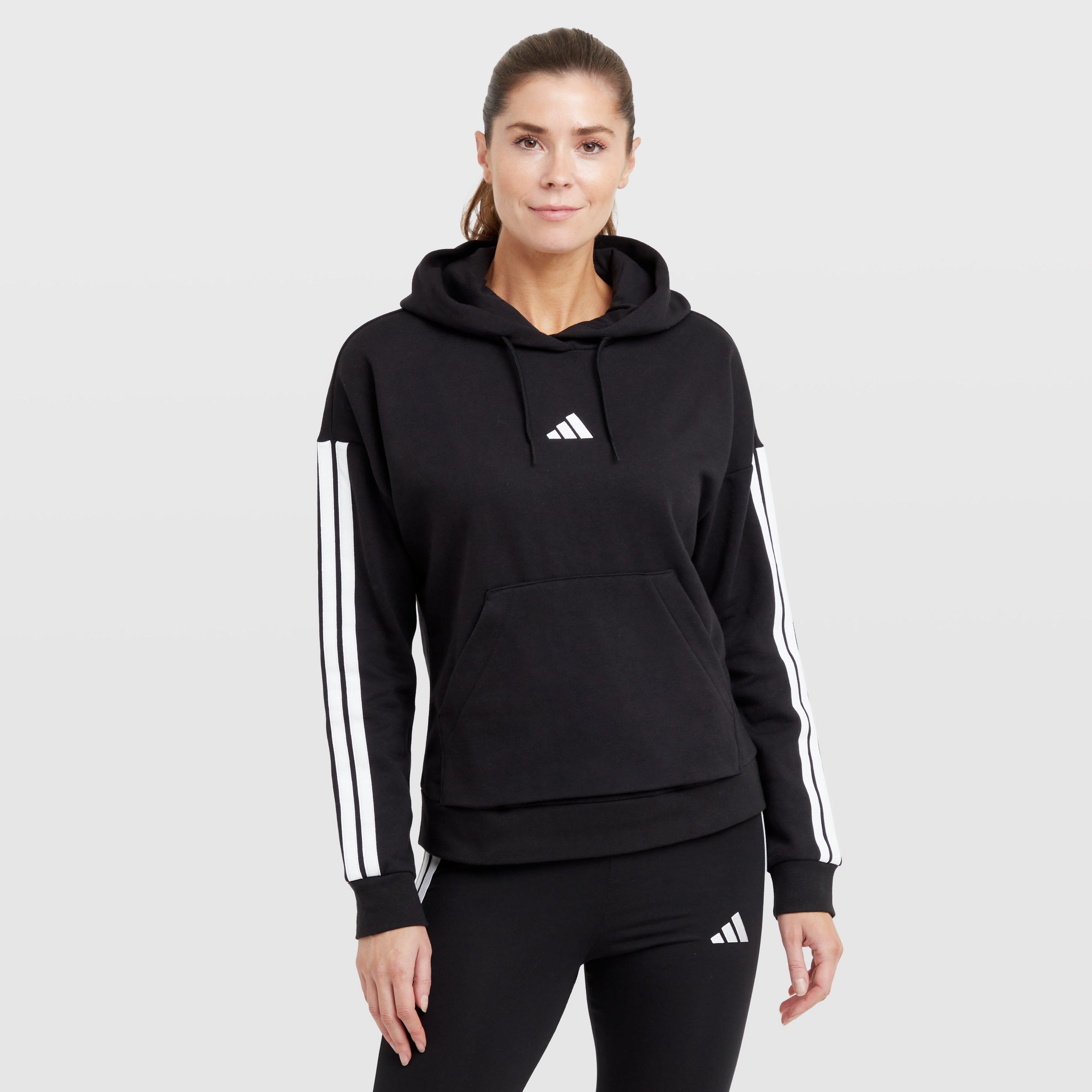 Women's Essentials 3-Stripes Full-Zip Fleece Hoodie