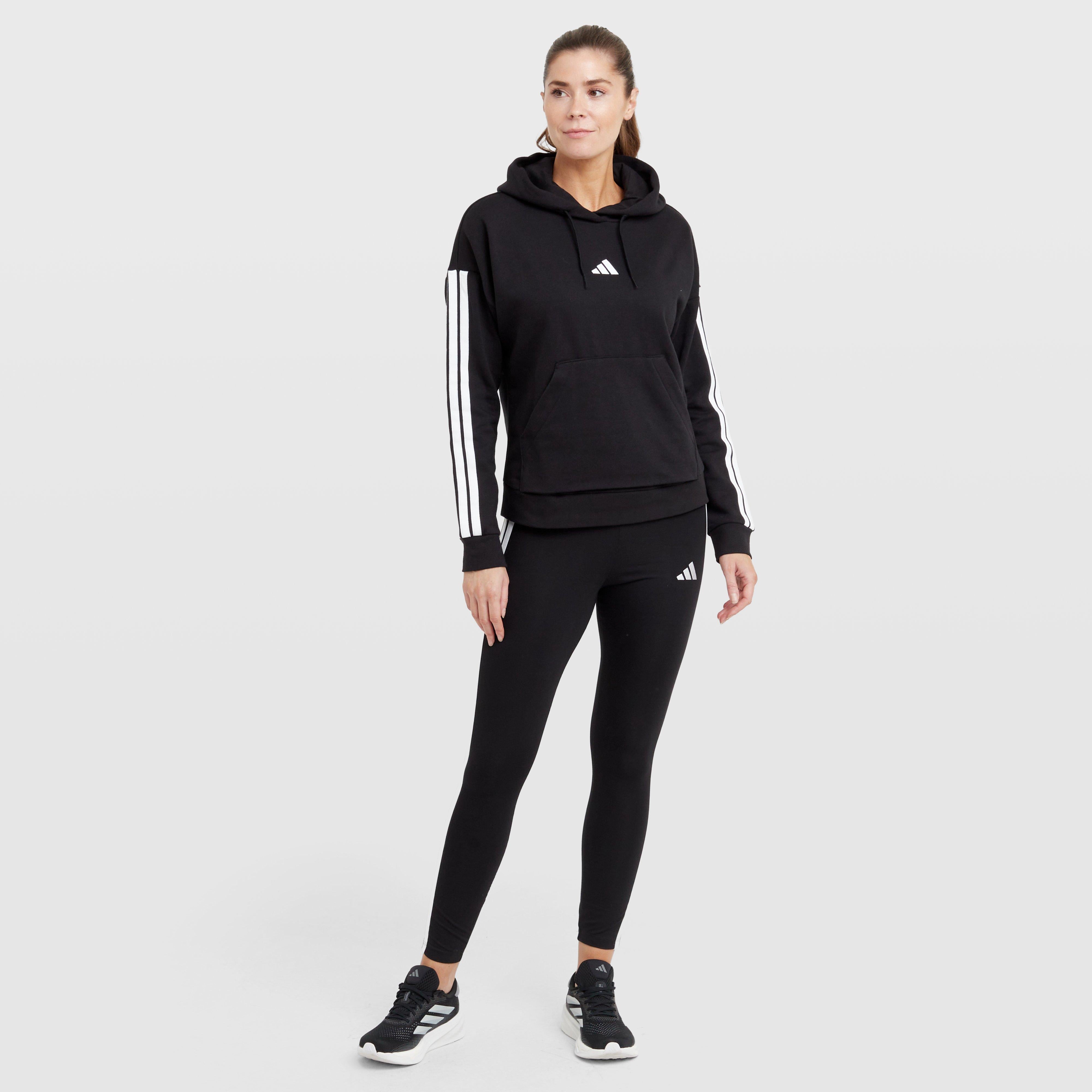 Women's Essentials 3-Stripes Full-Zip Fleece Hoodie