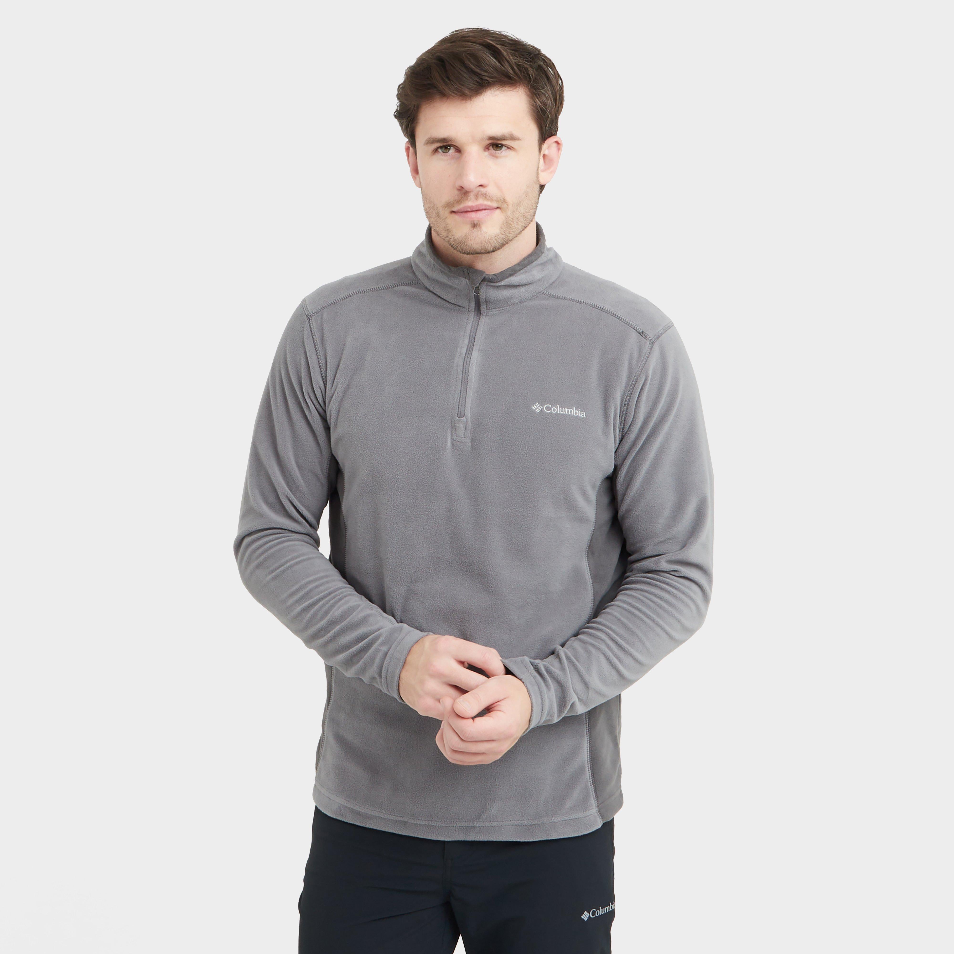 Grey Columbia Men's Stratagate™ Half Zip Fleece – Blacks