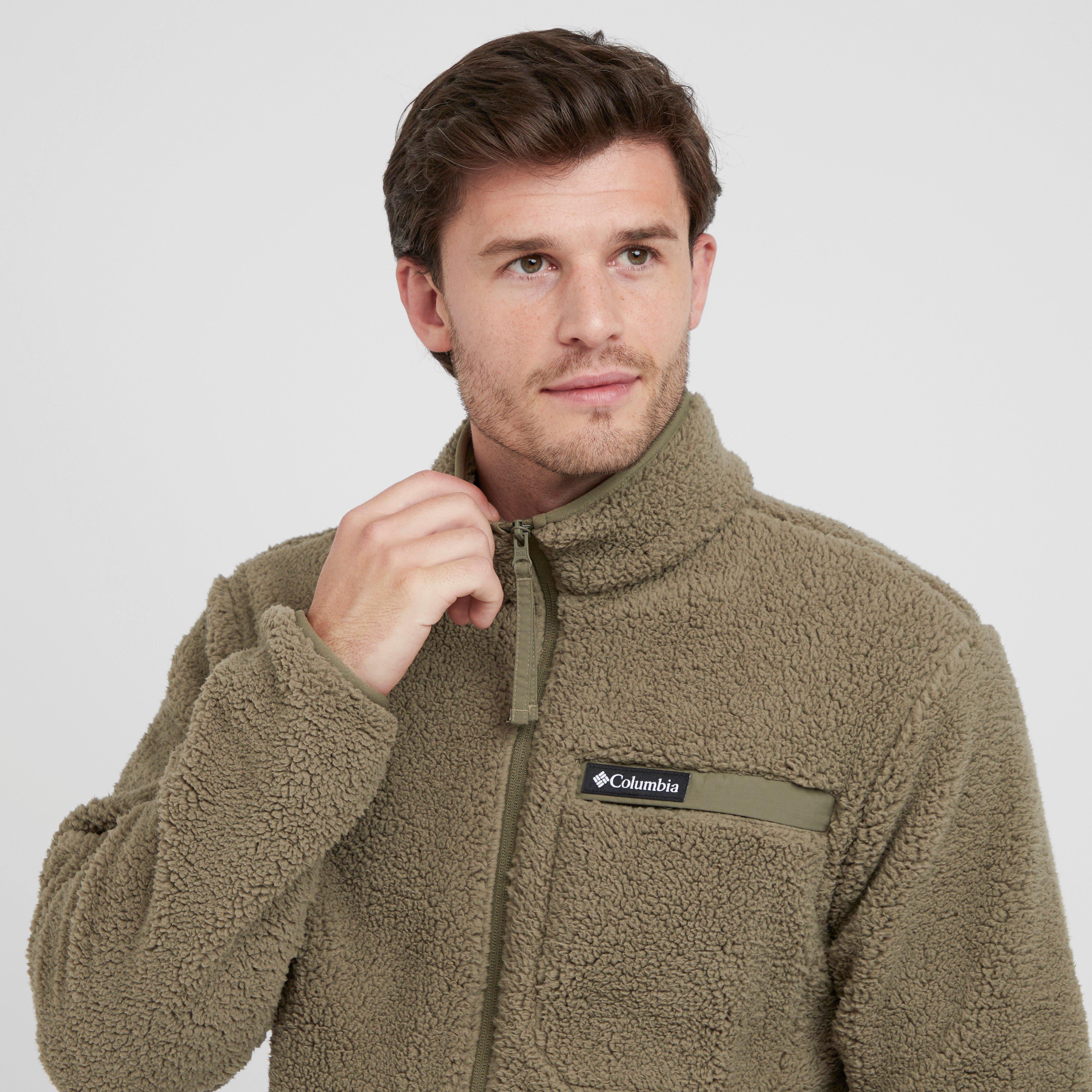 Green Columbia Men's Rugged Ridge™ III Full Zip Sherpa Fleece