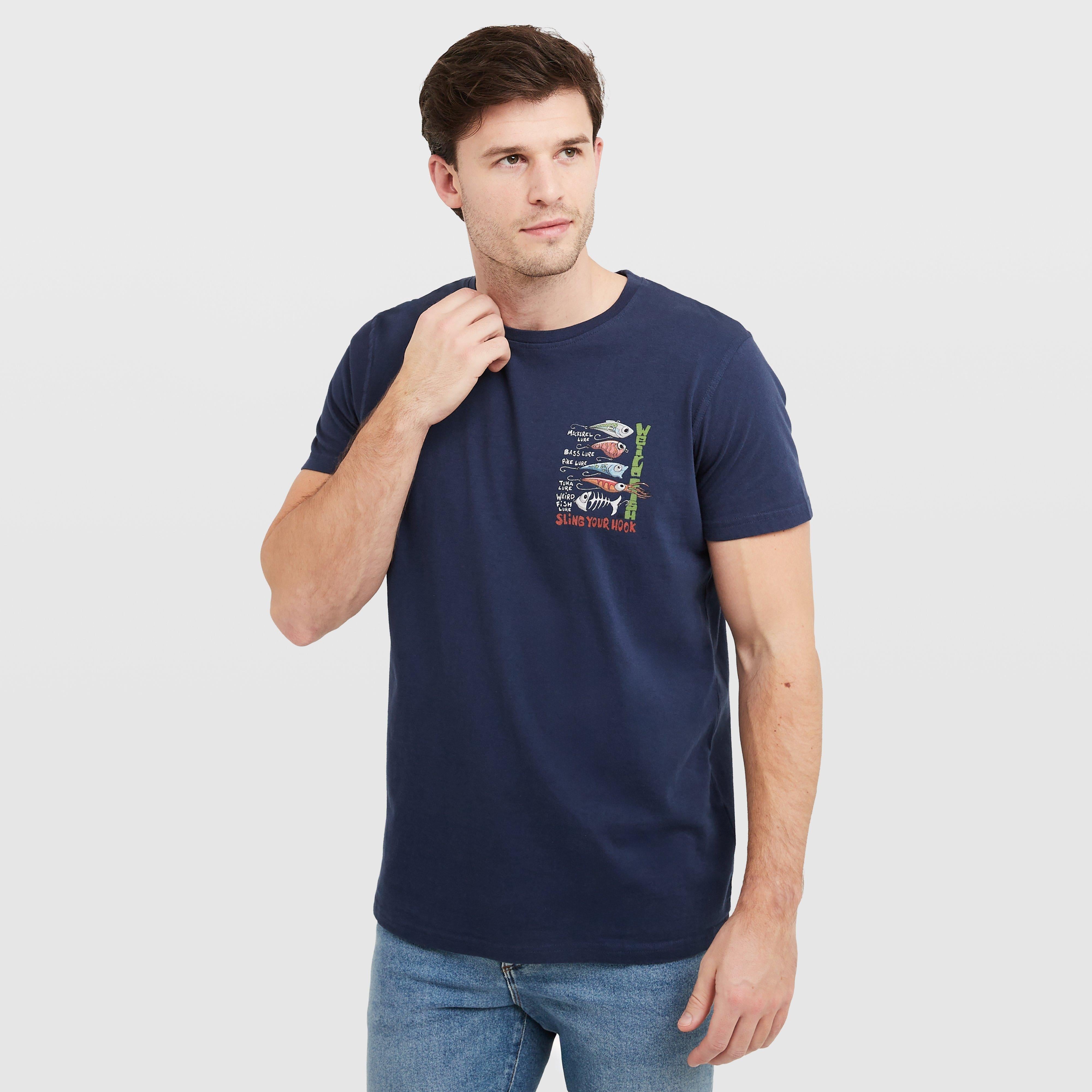 Men's Sling Your Hook Back Print Artist T-Shirt