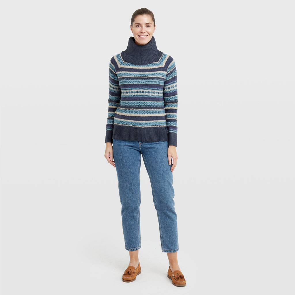 Women's Annecy Fair Isle Roll Neck Jumper