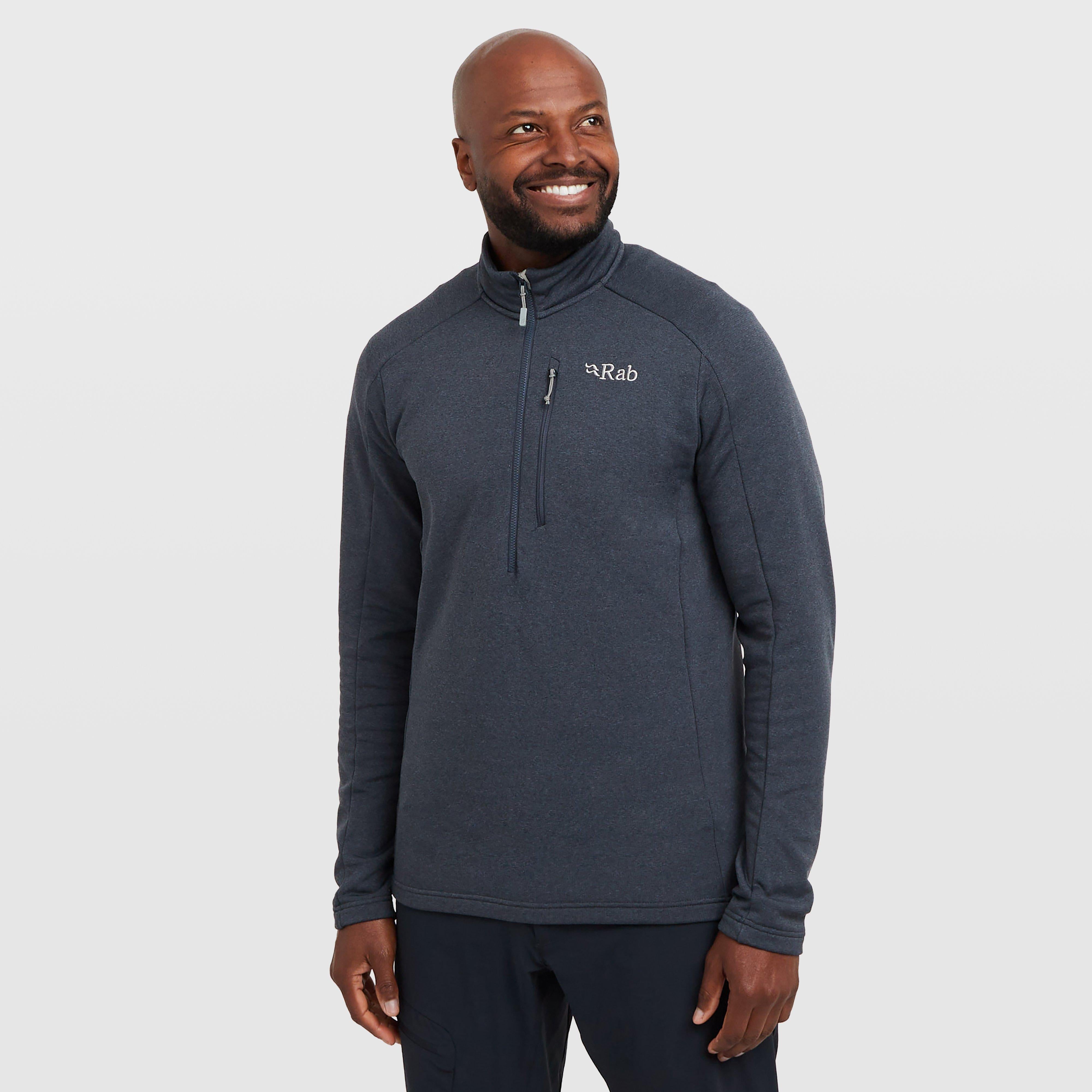 Grey Rab Men's Covex Pull-On Half Zip Fleece – Blacks