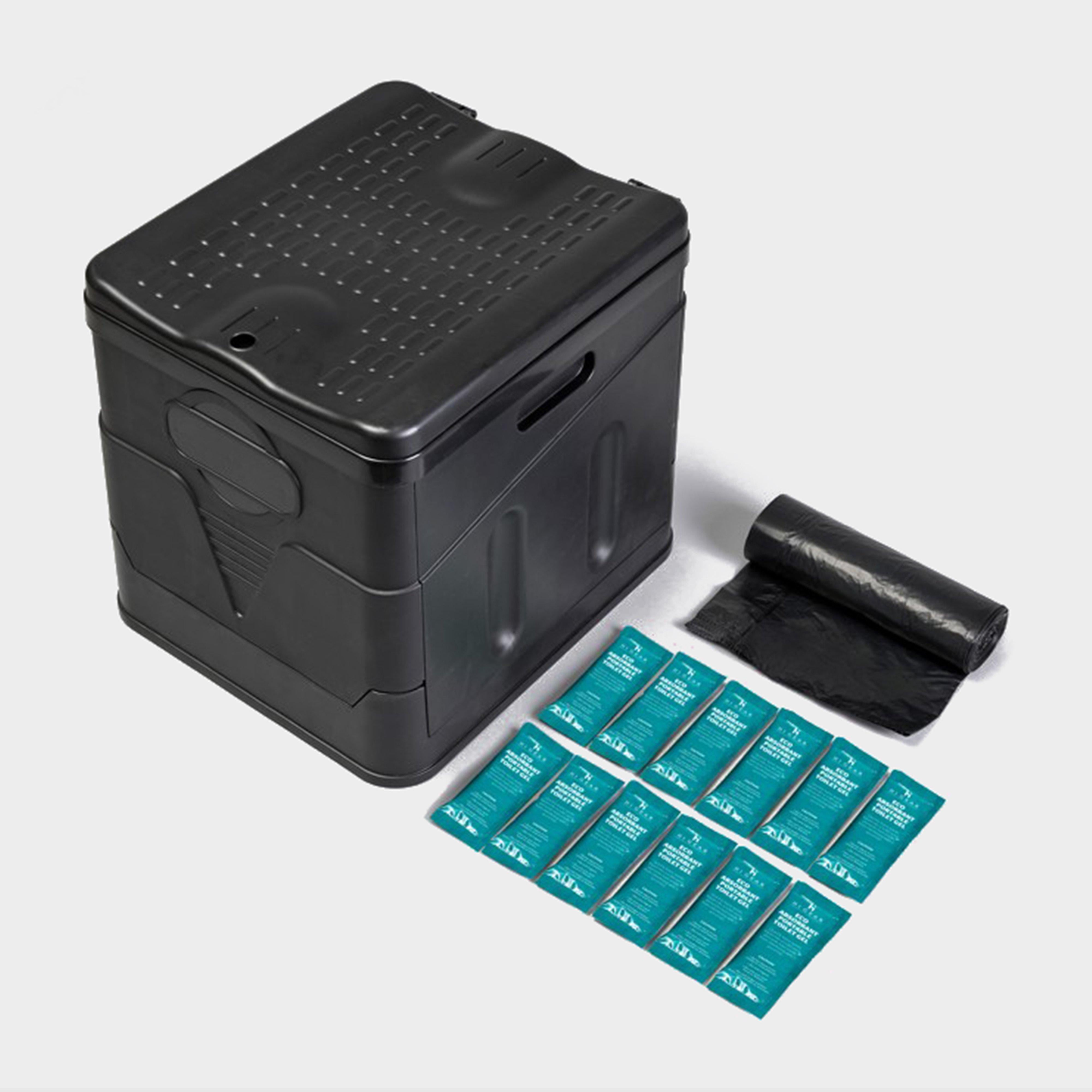 Collapsible Toilet with Gel Pack and Toilet Bag Bundle