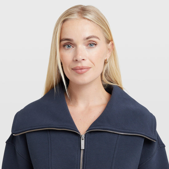 Peaceful Rib Half Zip Sweatshirt