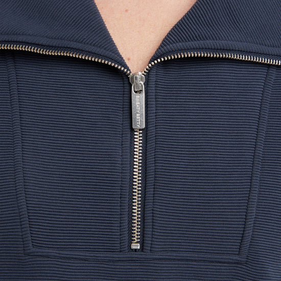 Peaceful Rib Half Zip Sweatshirt