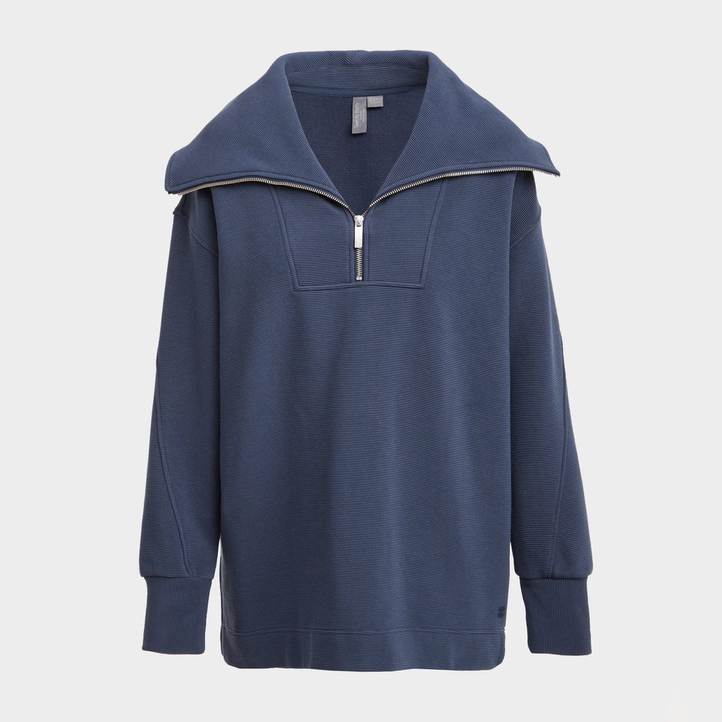Peaceful Rib Half Zip Sweatshirt