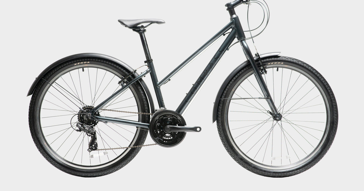 Blue Compass Curb Low Step Hybrid Bike – Blacks