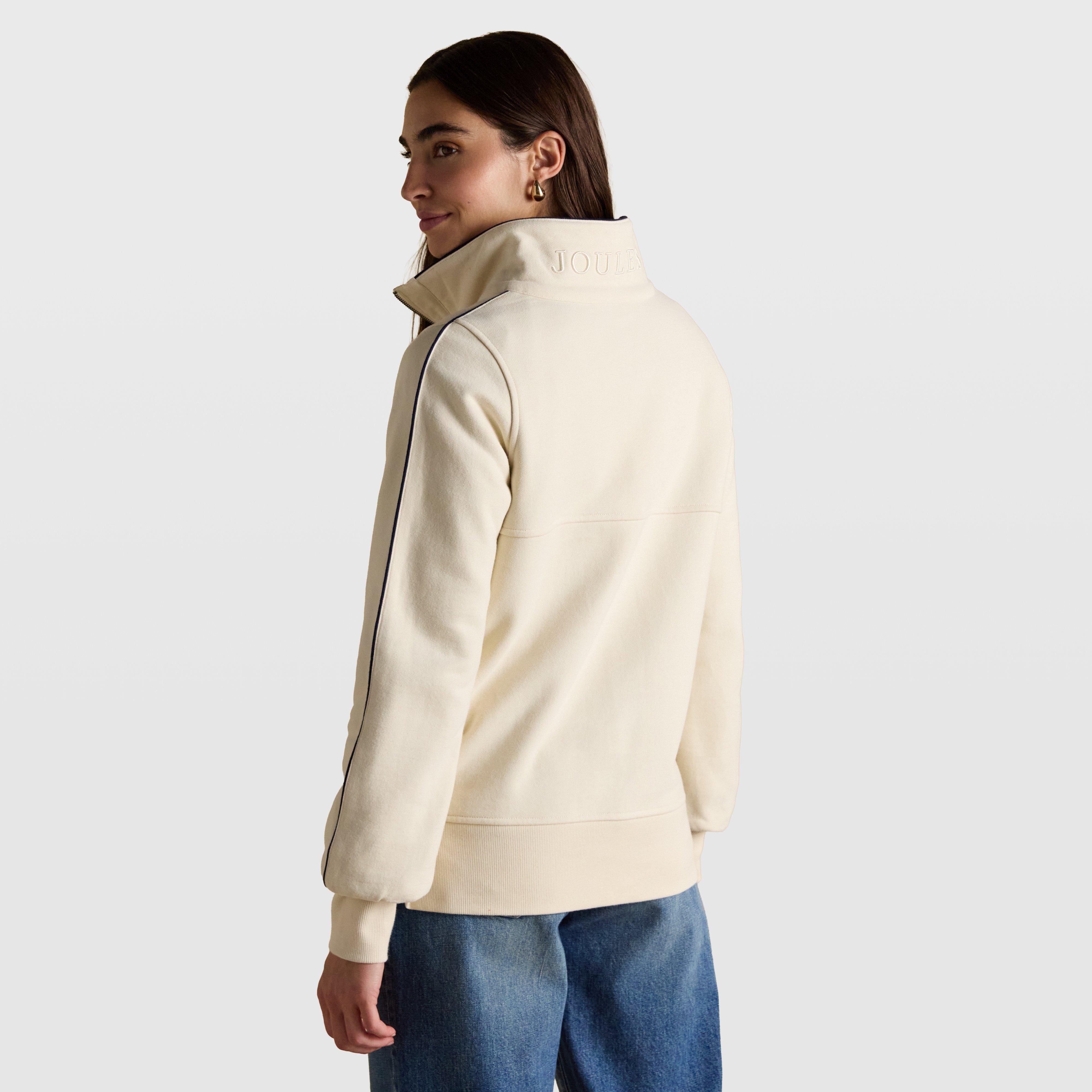 Women's Bronte Funnel Neck Quarter Zip Sweatshirt Cream