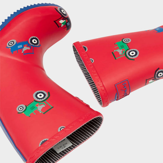 Kids' Roll Up Flexible Printed Wellies