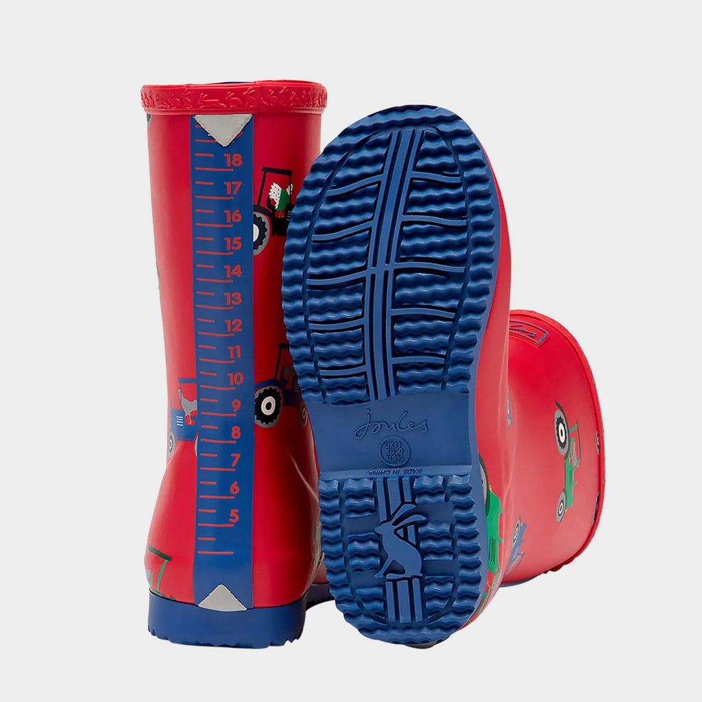 Kids' Roll Up Flexible Printed Wellies