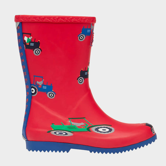 Kids' Roll Up Flexible Printed Wellies