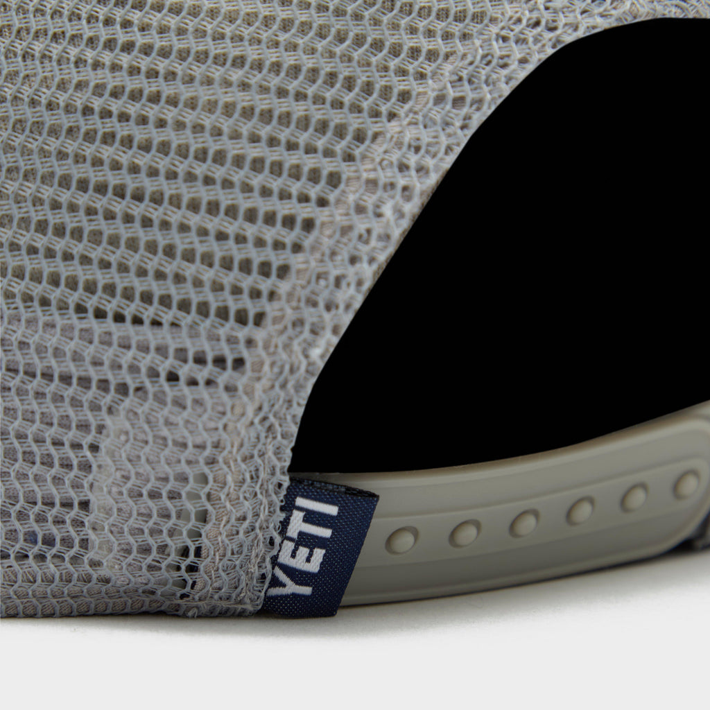 Men’s Velcro Badge Flat Brim Mesh Hat