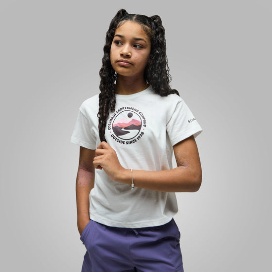Girls' Mission Lake™ II Organic Cotton T-Shirt White