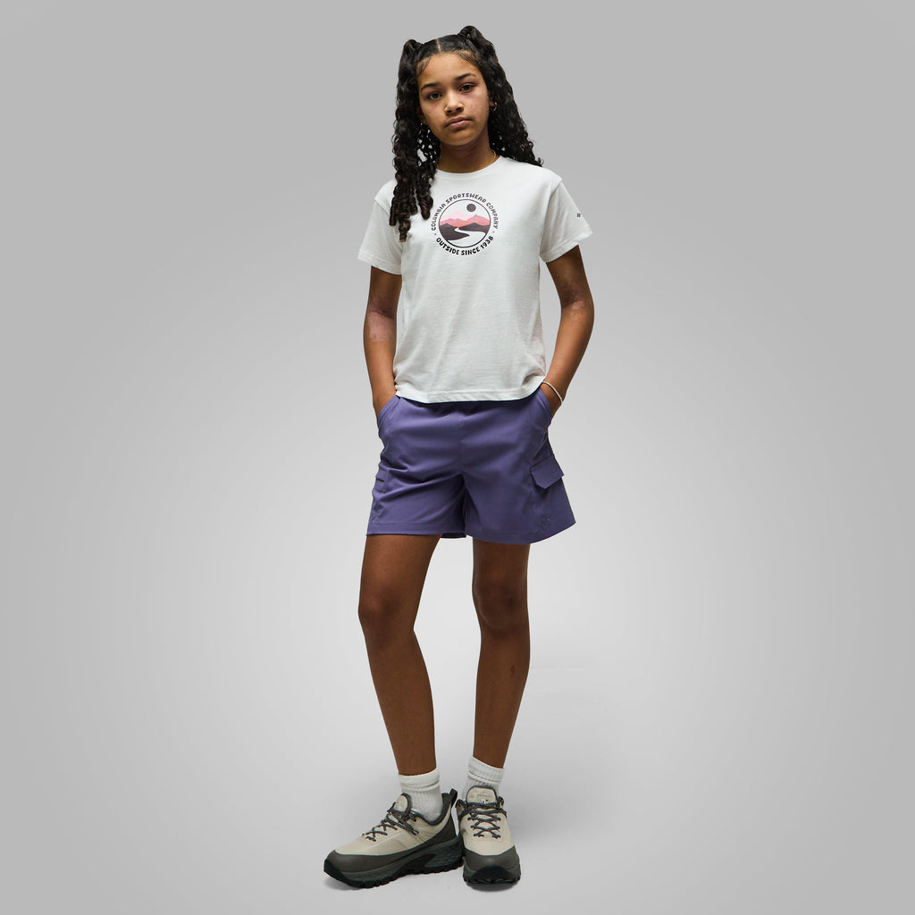 Girls' Mission Lake™ II Organic Cotton T-Shirt White