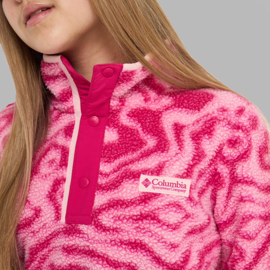 Kids' Helvetia™ II Sherpa Half Snap Printed Fleece
