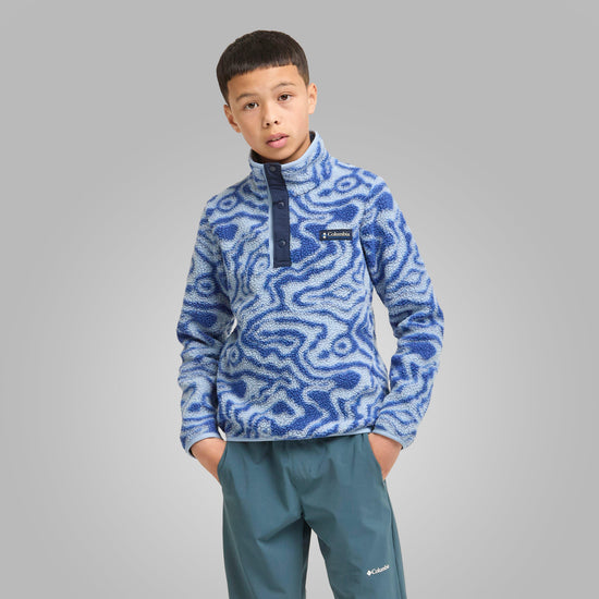 Kids' Helvetia™ II Sherpa Half Snap Printed Fleece