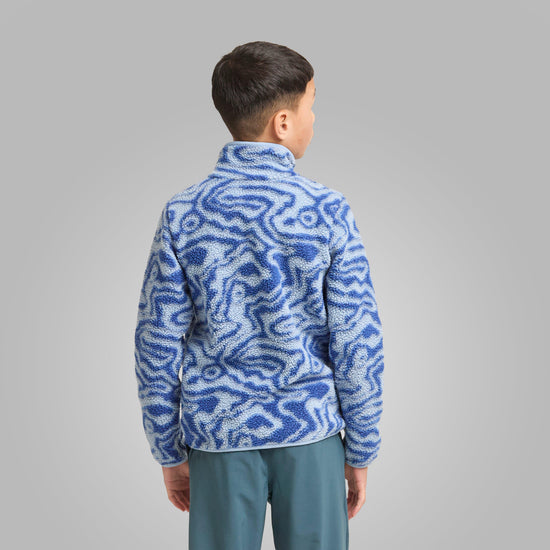 Kids' Helvetia™ II Sherpa Half Snap Printed Fleece