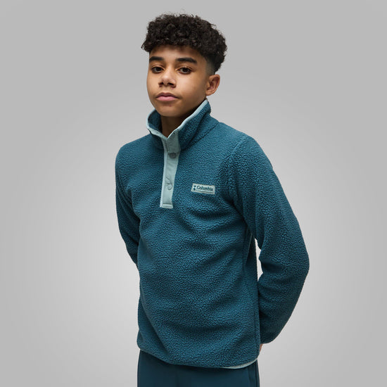 Junior Helvetia II Sherpa Half Snap Fleece Jacket