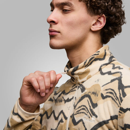 Men's Paw Era 100 Print Half Zip Fleece