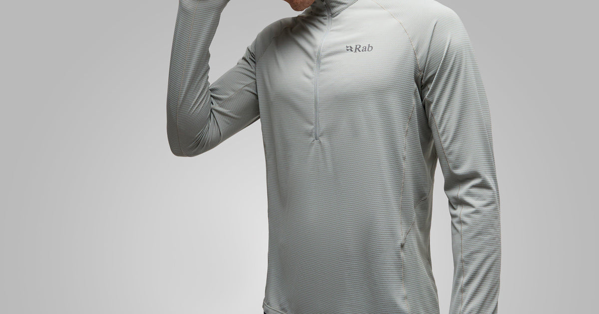 Grey Rab Men’s Sonic Long Sleeve Zip – Blacks