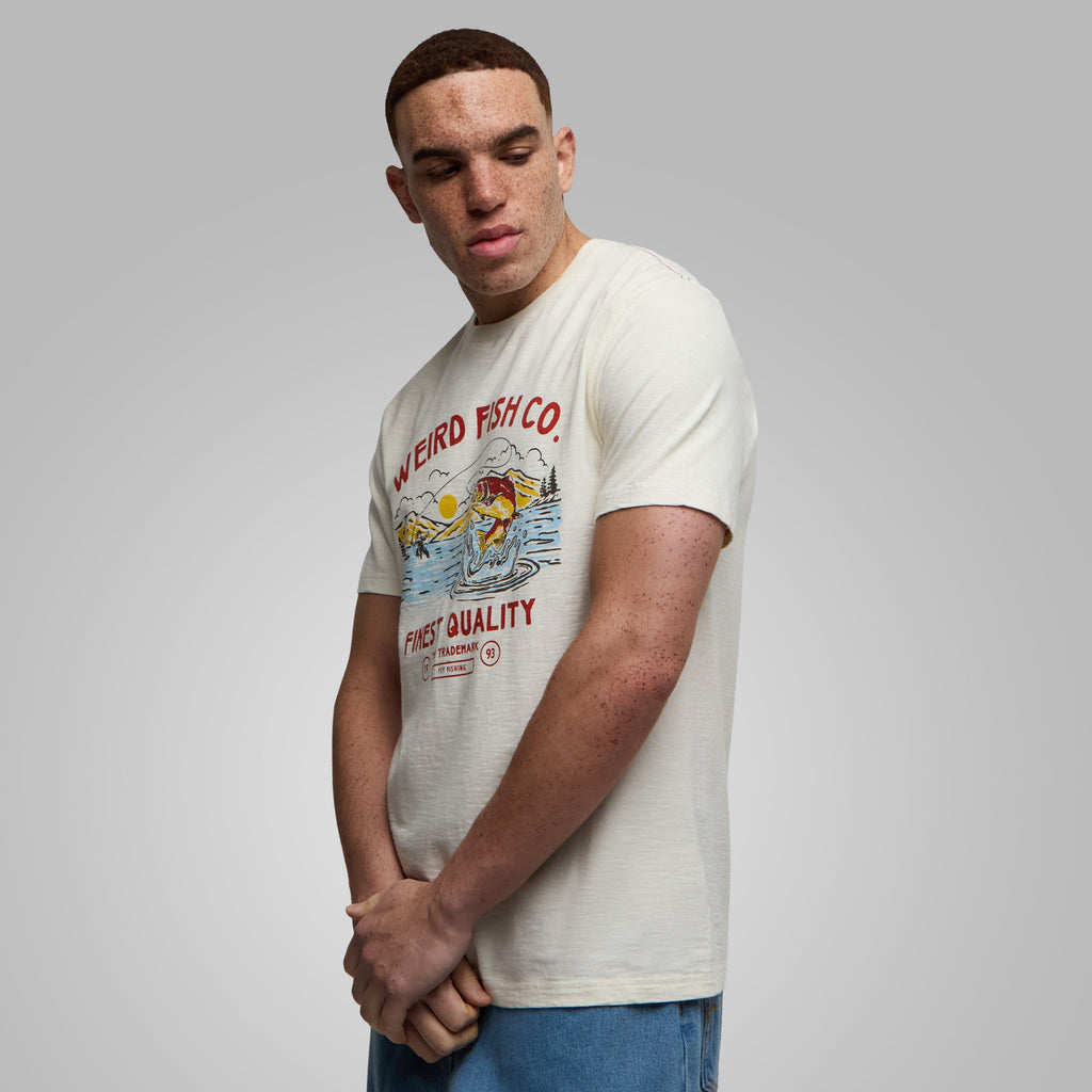 Men's Fish Out Of Water Front Print Graphic T-Shirt