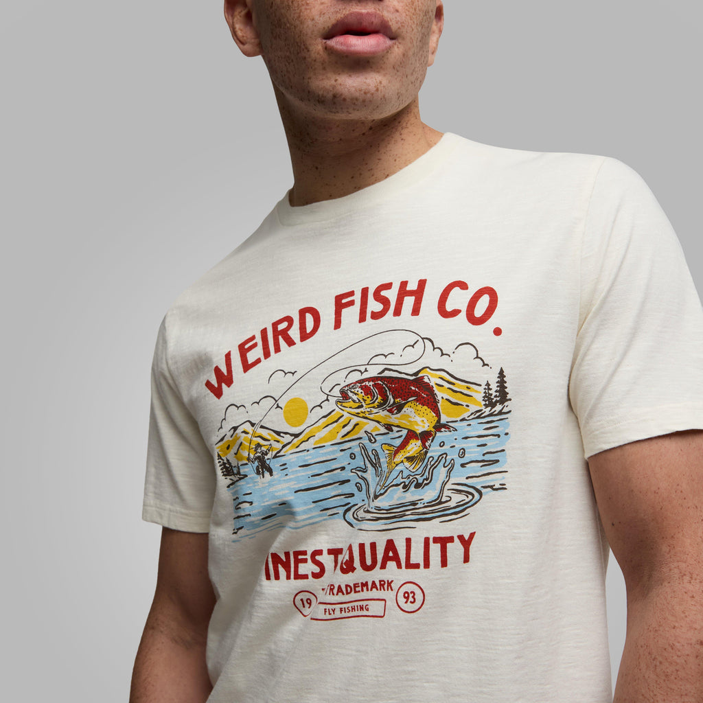 Men's Fish Out Of Water Front Print Graphic T-Shirt