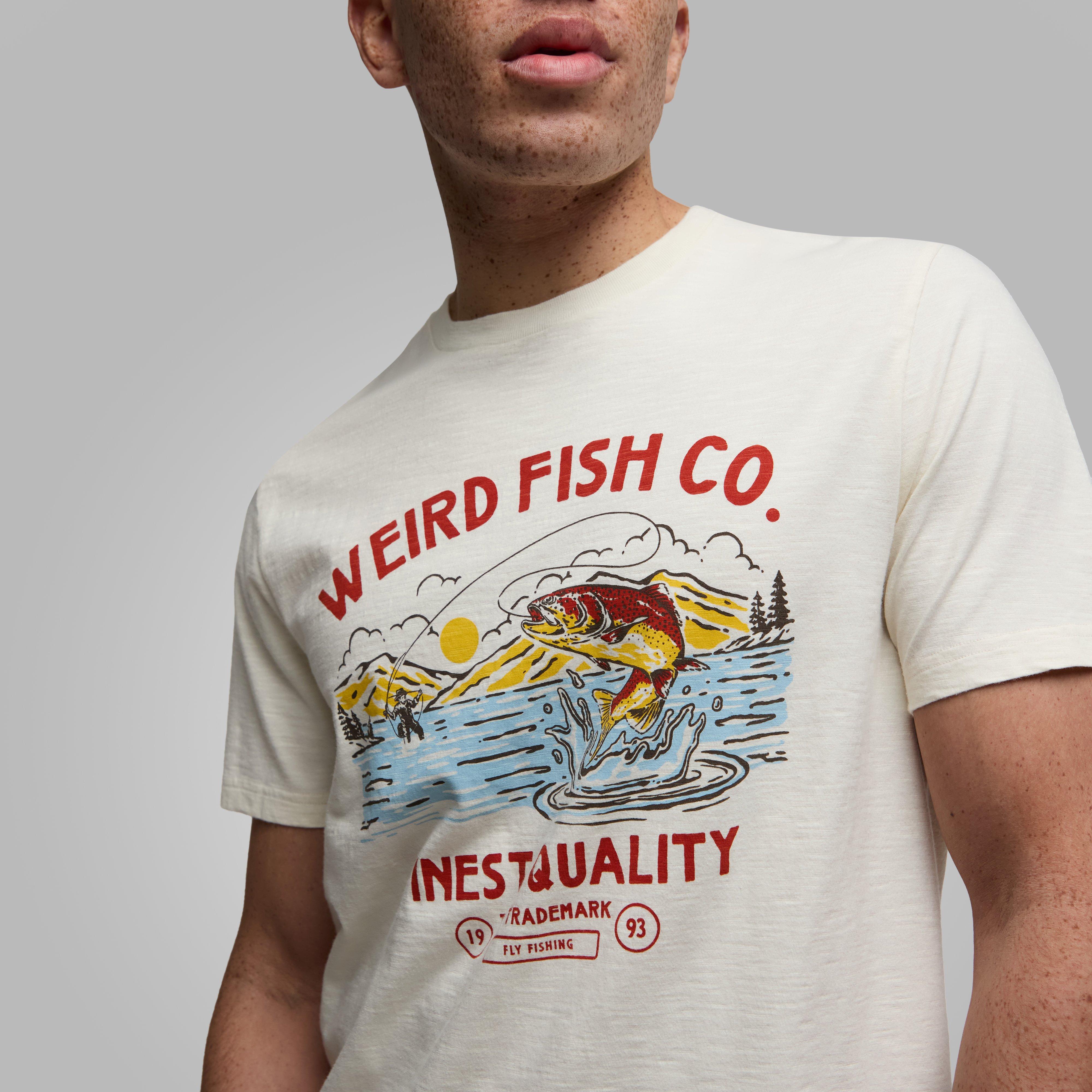 Men's Fish Out Of Water Front Print Graphic T-Shirt