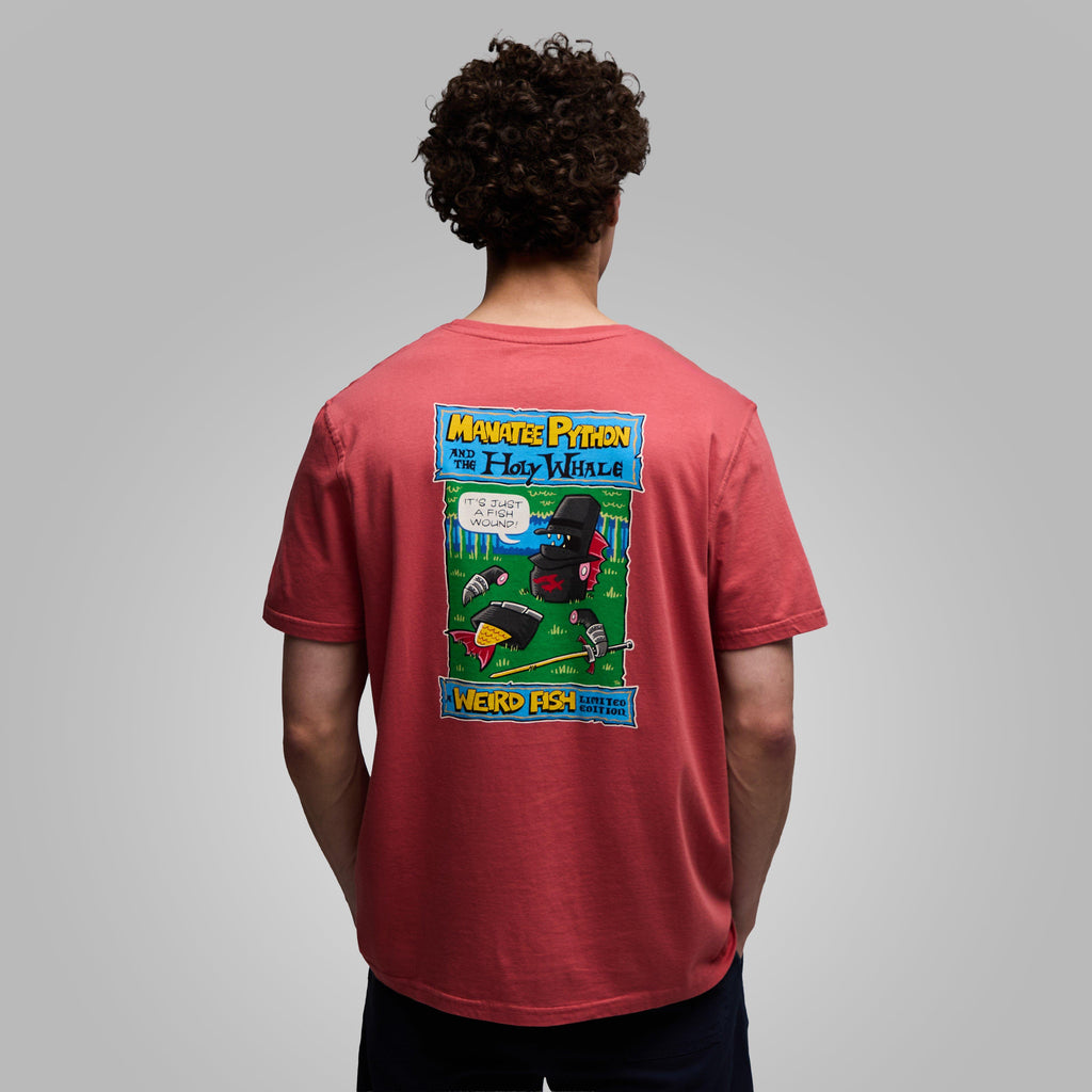 Men's Holy Whale Back Print Artist T-Shirt