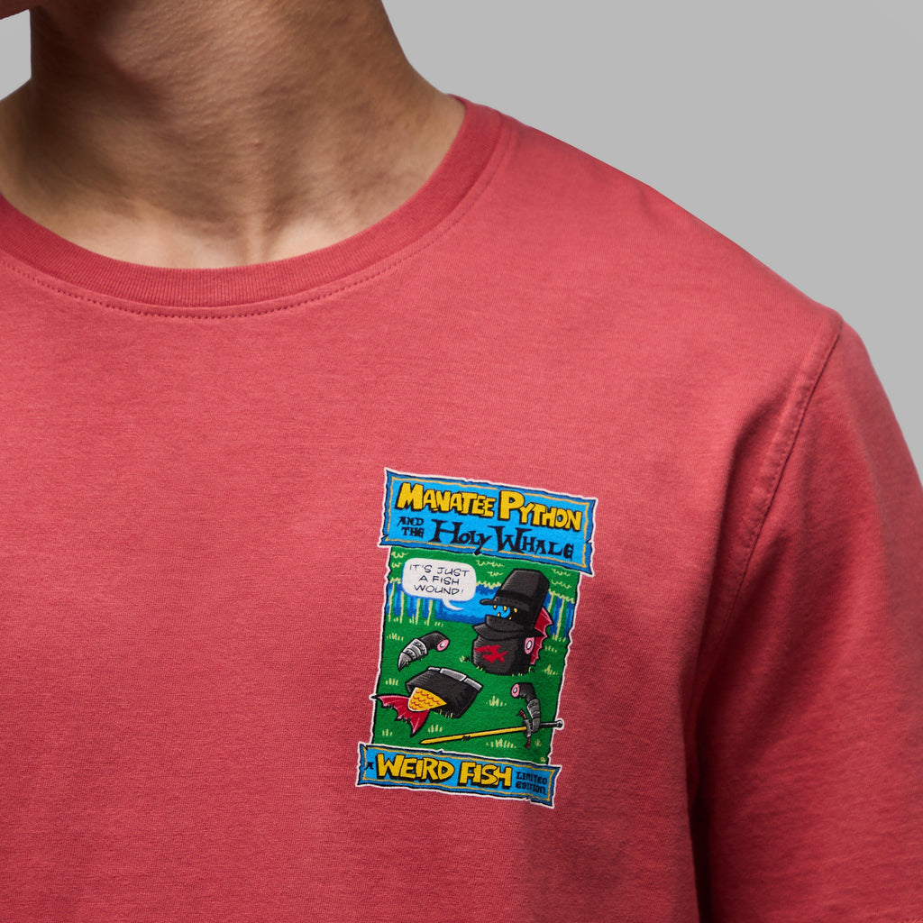 Men's Holy Whale Back Print Artist T-Shirt