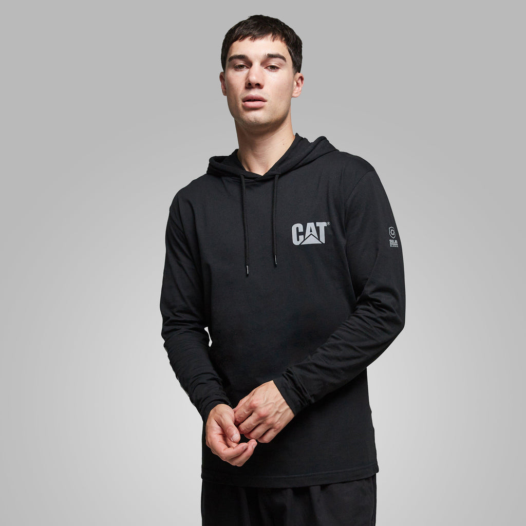 Men's CAT Hooded Long Sleeve Tee