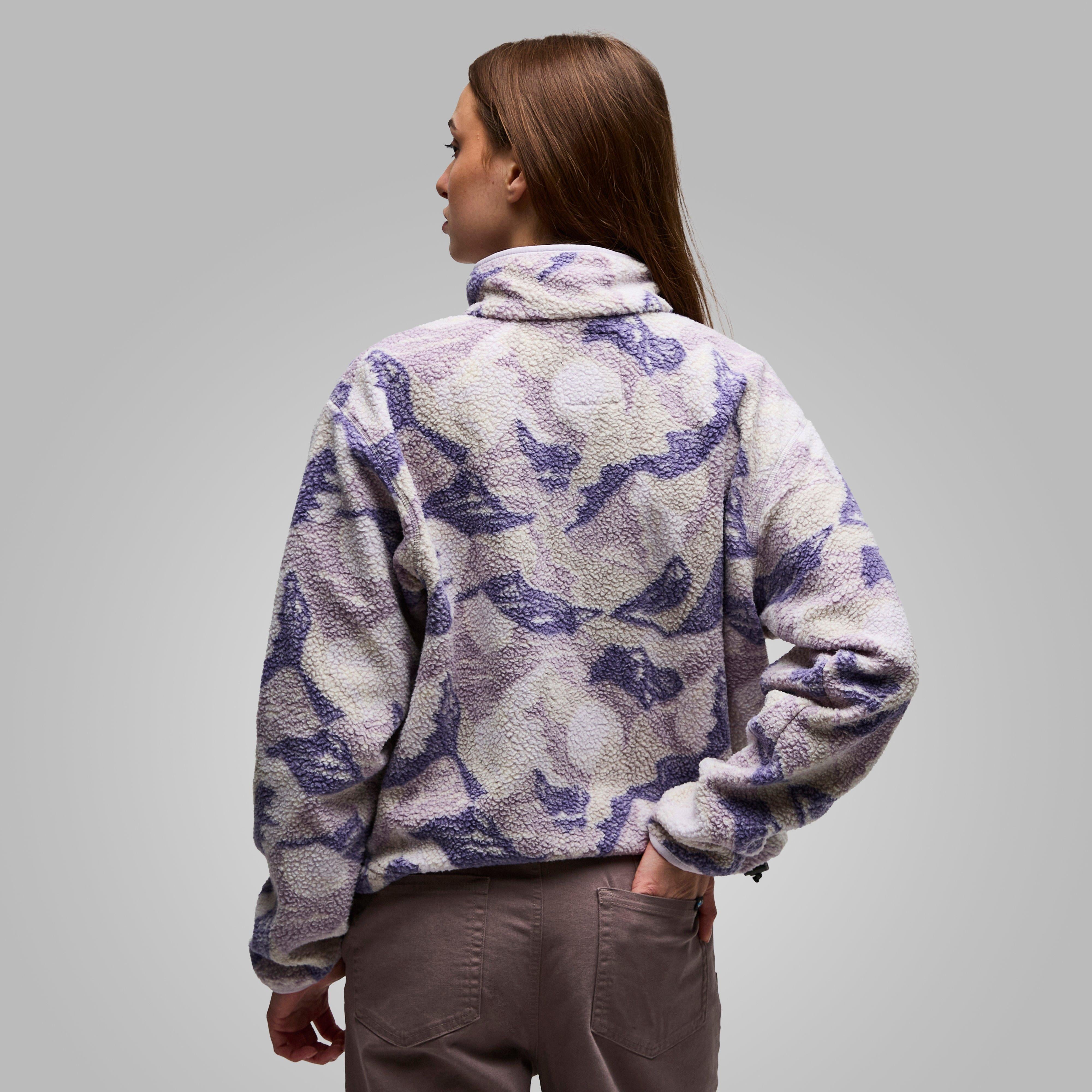 Purple Columbia Women's Helvetia II Cropped Sherpa Half Snap