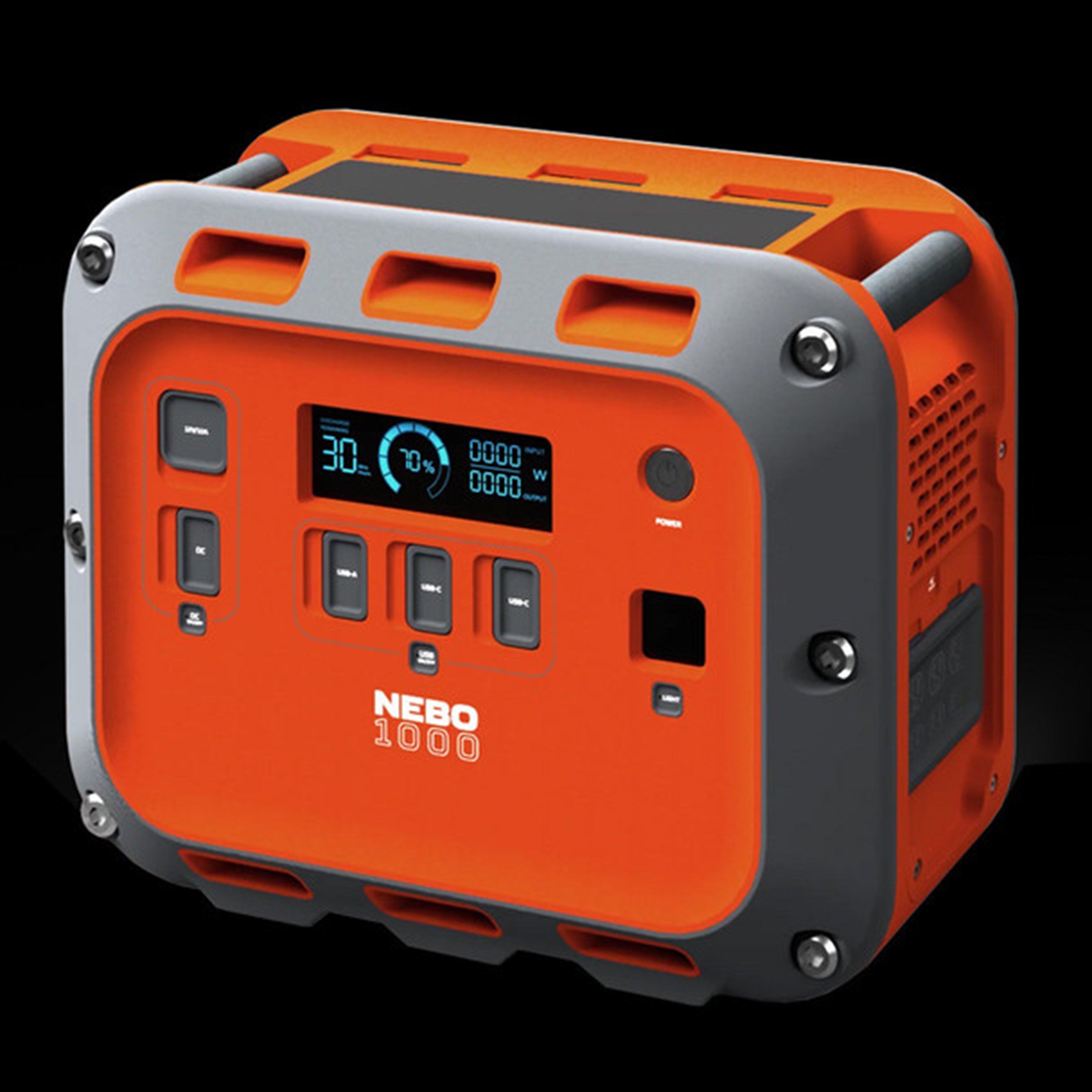 Orange Nebo INTREPID™ 1000 Portable Power Station – Blacks