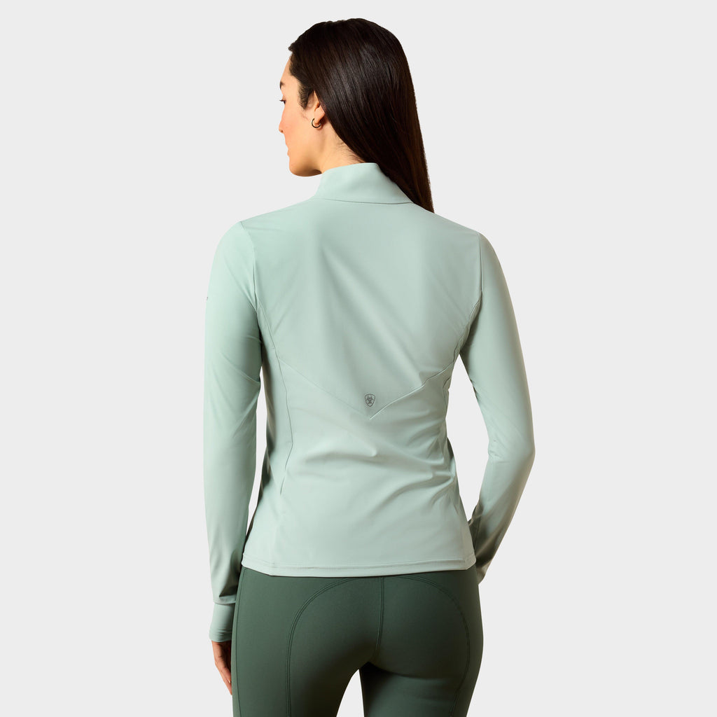 Women's SolVeil ½ Zip Baselayer Blue Surf