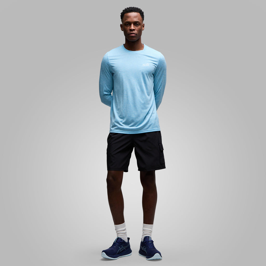 Mens Active Long Sleeve T-Shirt Blue