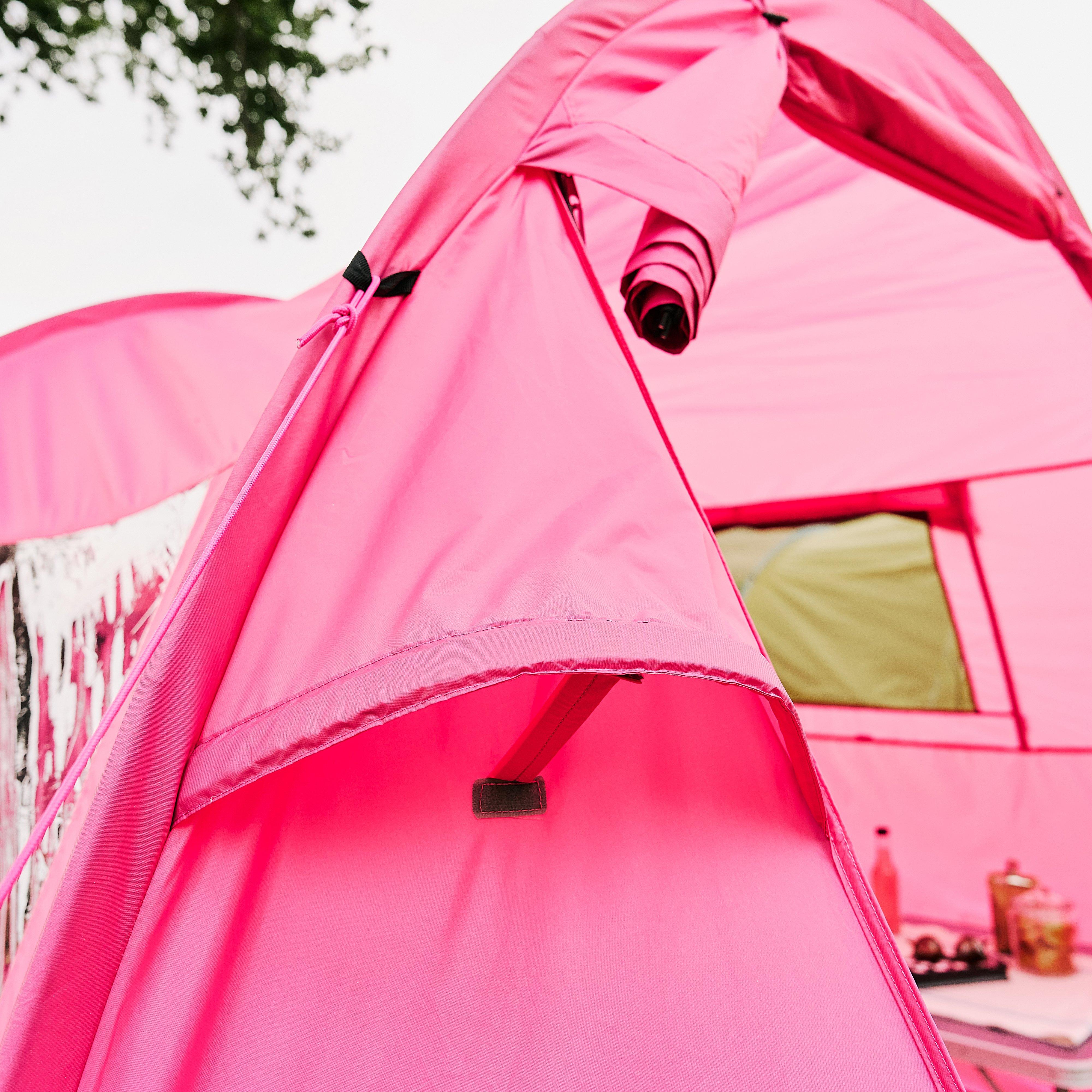 pink camping tent Pink Eurohike Sendero 4 Family Tent – Blacks