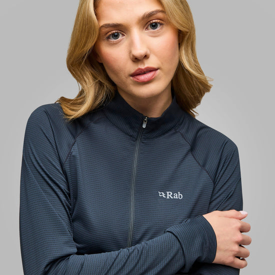 Women's Sonic Long Sleeve Zip - Beluga