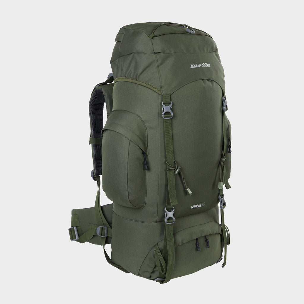 Green Eurohike Nepal 65L Rucksack – Blacks