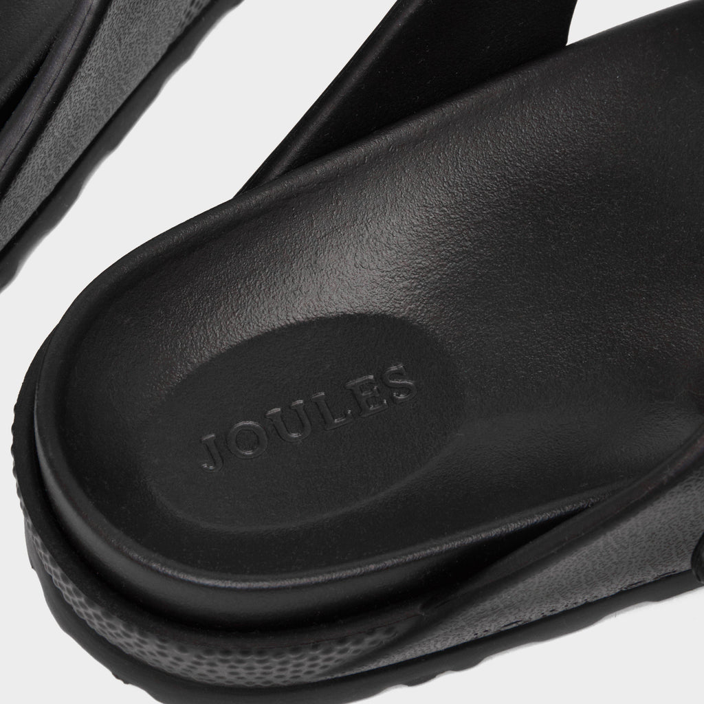 Women’s Soleil Black Buckle Flip Flop