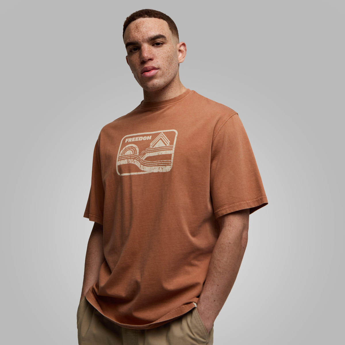 Men's Washed Freedom T-Shirt
