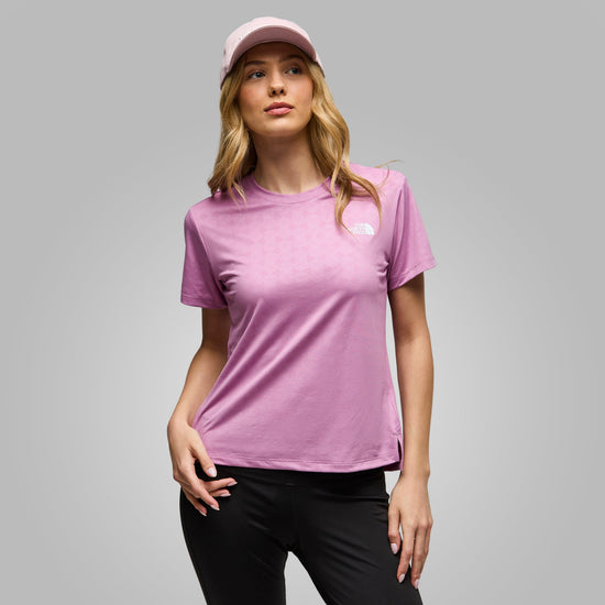 Women's Flex Geo Embossed Regular T-Shirt