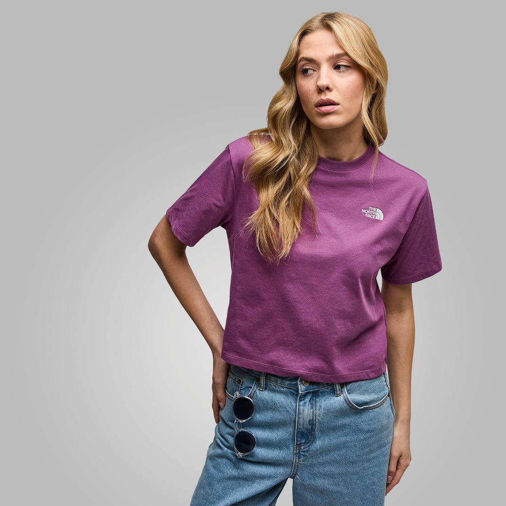 Women's Evolution Simple Dome Cropped Relaxed T-Shirt