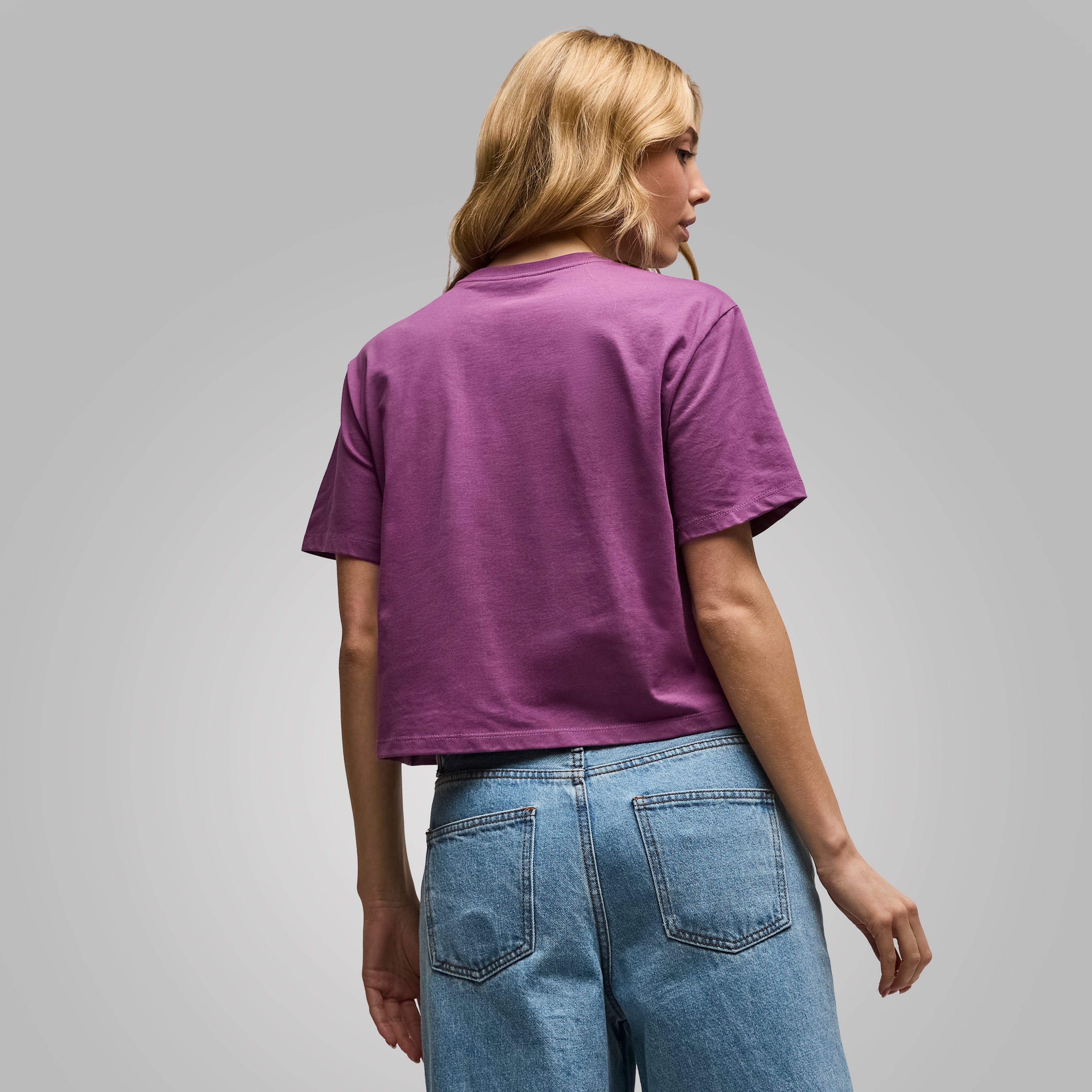 Women's Evolution Simple Dome Cropped Relaxed T-Shirt